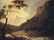 Joseph wright of derby Matlock Tor by Daylight mid oil painting artist